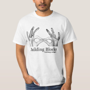 T-shirts T do logotipo dos blocos de apartamentos