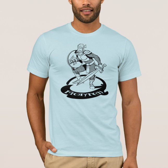 T-shirts T do lutador (Frente)