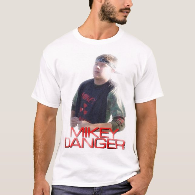 T-shirts T do perigo de Mikey (Frente)