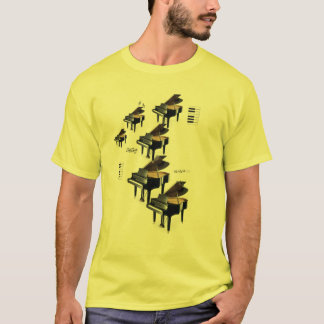 T-shirts T do piano