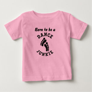 T-shirts T do plissado da criança do toxicómano da dança