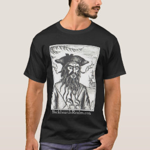 T-shirts T do preto do reino de Blackbeard