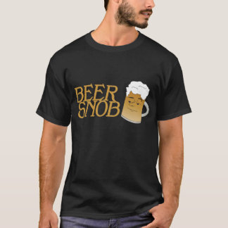 T-shirts T do preto do snobe da cerveja