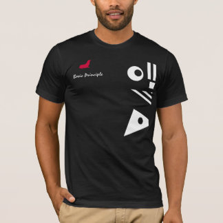 T-shirts T do princípio básico