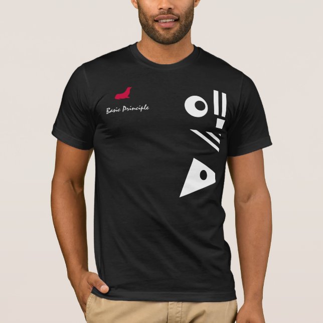 T-shirts T do princípio básico (Frente)
