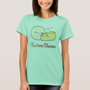 T-shirts T do queijo do amor