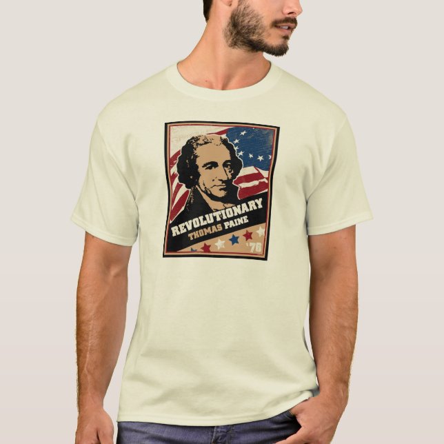 T-shirts T do revolucionário de Thomas Paine (Frente)