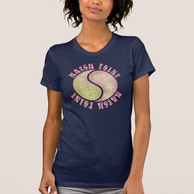 T-shirts T do tênis de Match Point (Frente)