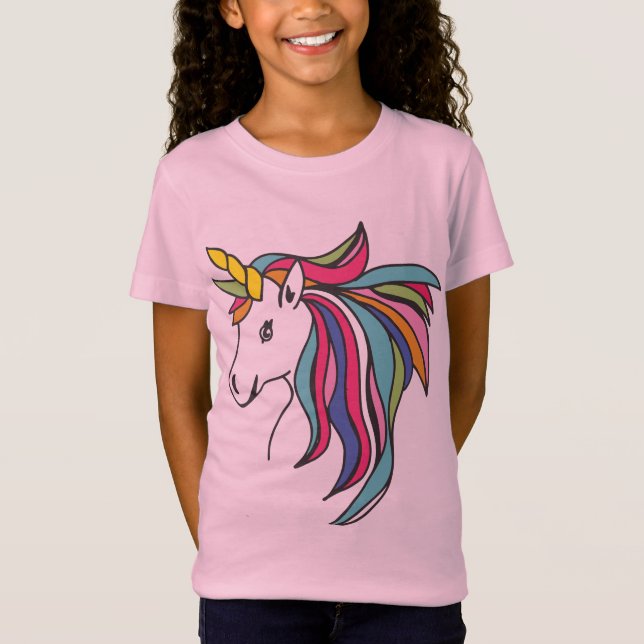 T-shirts T do unicórnio (Frente)