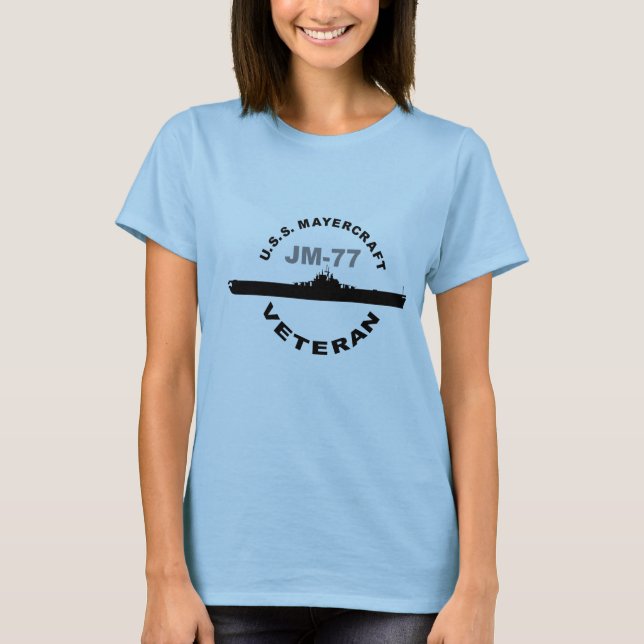 T-shirts T do veterano do CCM - meninas (Frente)