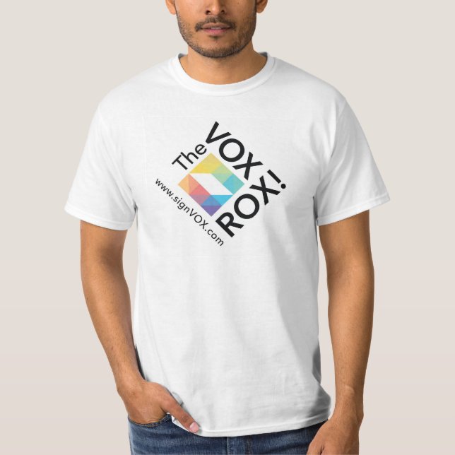 T-shirts T do VOX ROX (Frente)