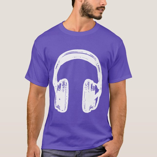 T-shirts T dos fones de ouvido de NOISEtrends (Frente)