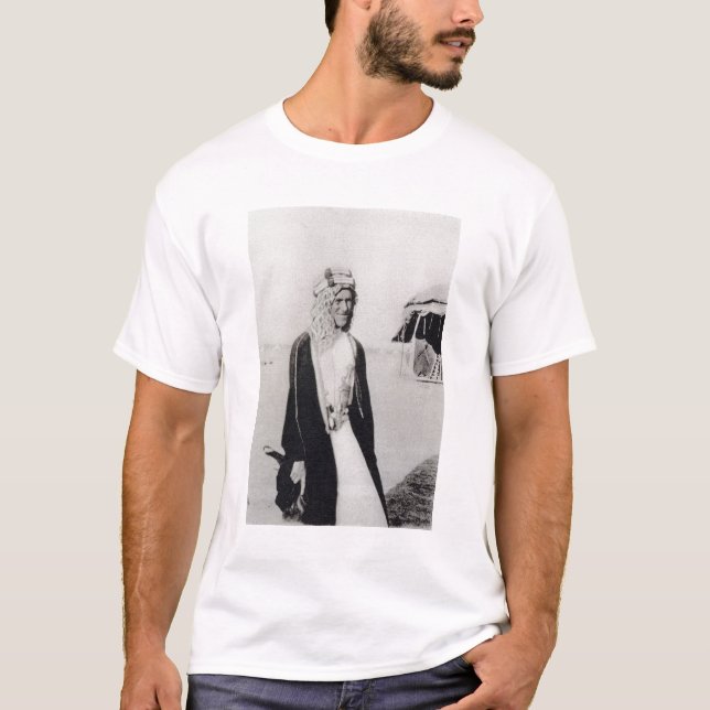 T-shirts T.E. Lawrence no vestido árabe (foto de b/w) (Frente)
