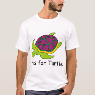 T-shirts T é para a tartaruga