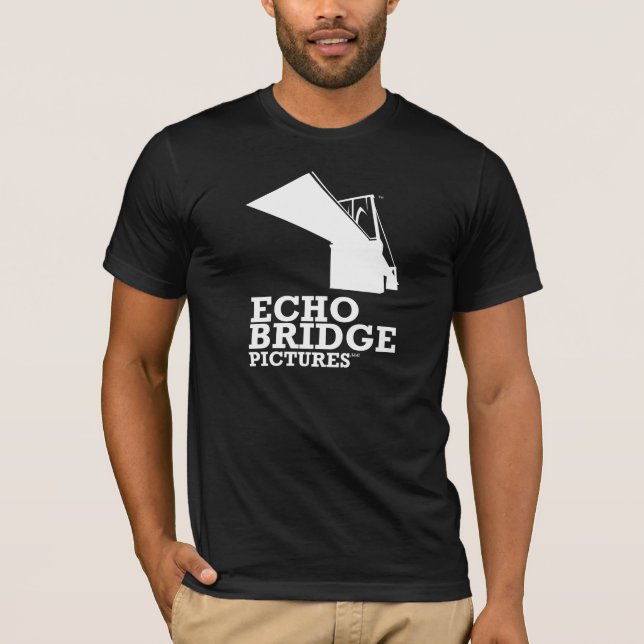T-shirts T escuro da ponte do eco (homens) (Frente)
