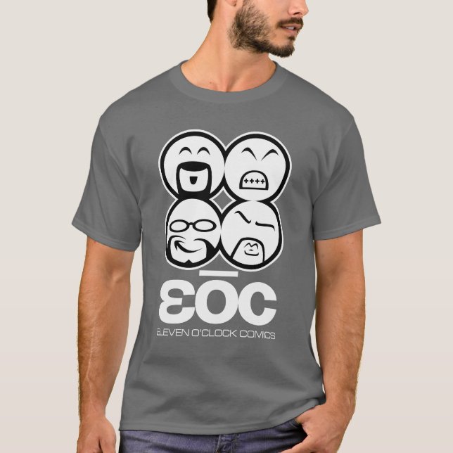 T-shirts T escuro de EOC [caras] (Frente)