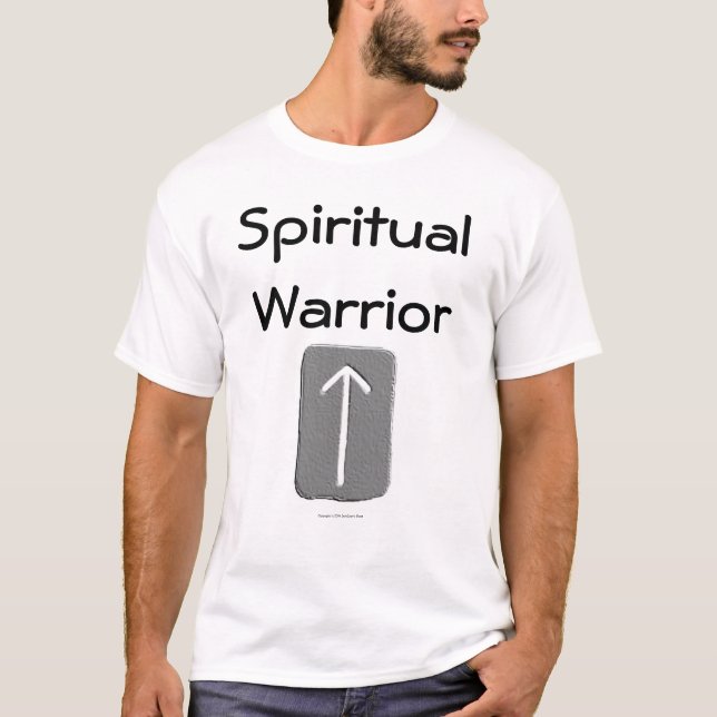 T-shirts T espiritual do guerreiro (Frente)