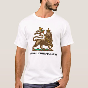 T-shirts T etíope imperial do exército