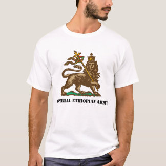 T-shirts T etíope imperial do exército