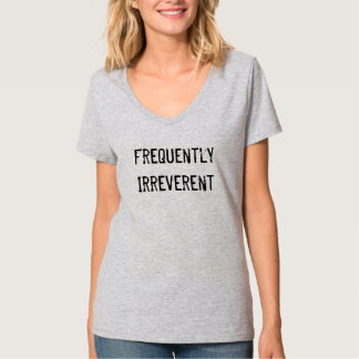 T-shirts T "freqüentemente irreverente" do humor