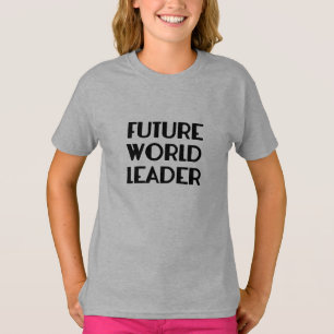 T-shirts T futuro do líder mundial