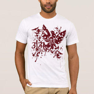 T-shirts T gráfico manchado sangue
