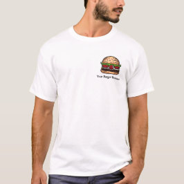 T-shirts T grande customizável da comida do negócio do
