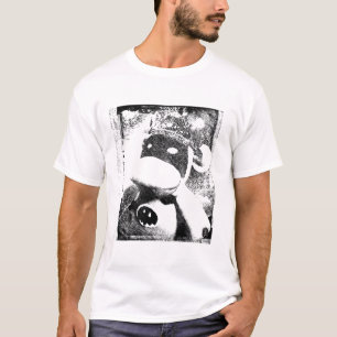 T-shirts T handmade do gráfico do caráter do macaco da