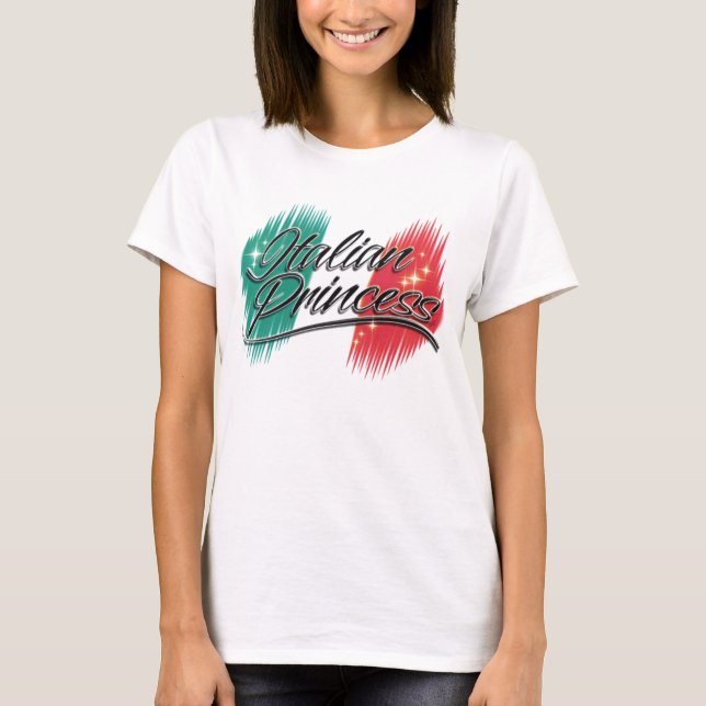 T-shirts T italiano da princesa (Frente)