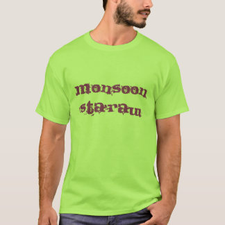 T-shirts T-limão cru/roxo do ` de Sta da monção