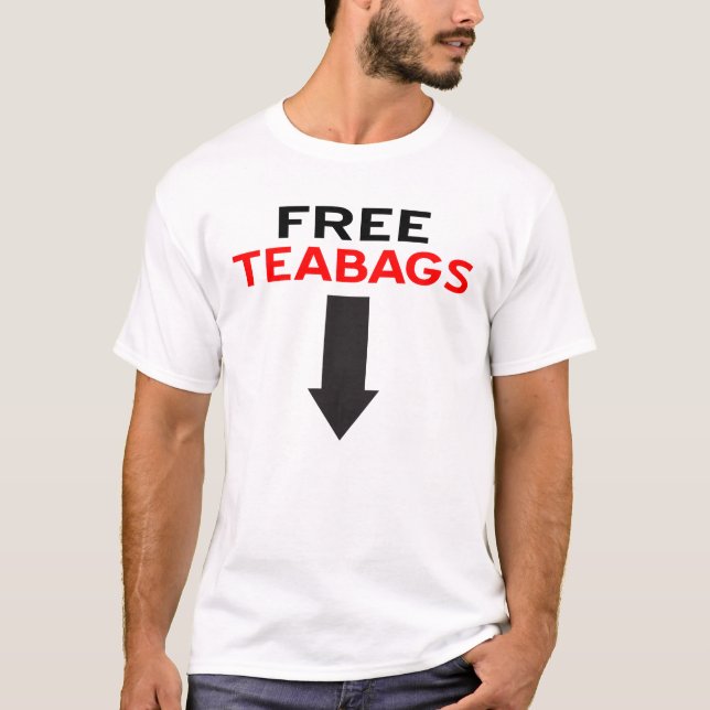T-shirts T livre dos saquinhos de chá (Frente)