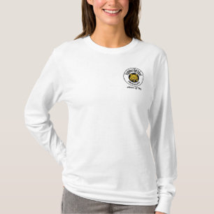 T-shirts T longo Nano da luva do Hanes das mulheres