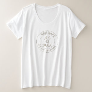T-shirts T novo da maternidade do selo postal da entrega de