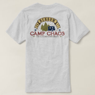 T-shirts T padrão 2017 dos homens do caos do acampamento