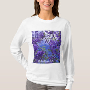 T-shirts T por muito tempo Sleeved do Jacaranda
