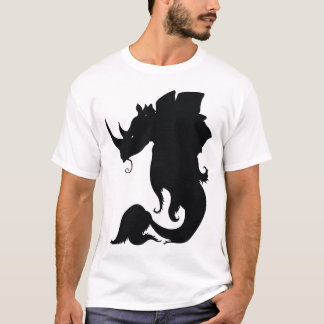 T-shirts T preto de Rhinostegofish