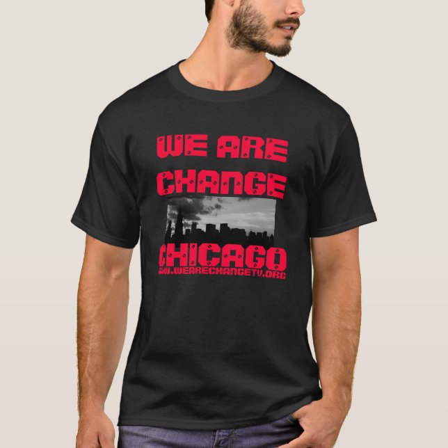 T-shirts T preto do WACC dos homens (Frente)