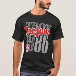 T-shirts T preto dos Trojan de Troy