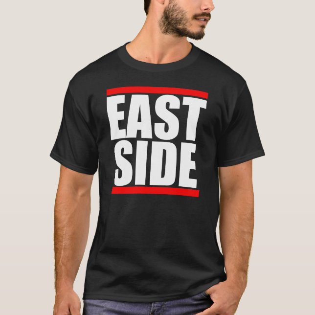 T-shirts T preto Eastside (Frente)