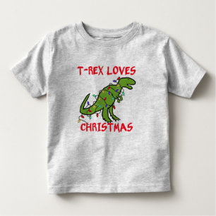 T-shirts T-Rex ama o Natal