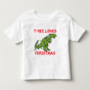 T-shirts T-Rex ama o Natal