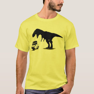 T-shirts t-rex contra o metermaid