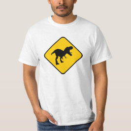 T-shirts T-Rex de advertência