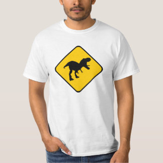T-shirts T-Rex de advertência