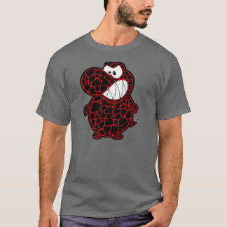 T-SHIRTS T-REX MANCHADO VERMELHO
