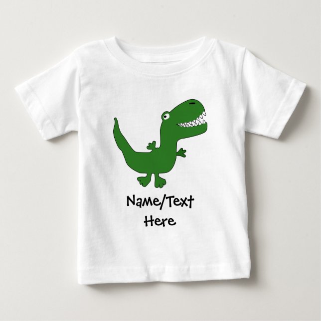 T-shirts T-Rex Tyrannosaurus Rex Dinossaur Cartoon Crianças (Frente)