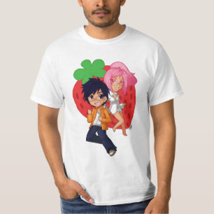 T-shirts T Scented morango #1 do caráter da neutralizaçã