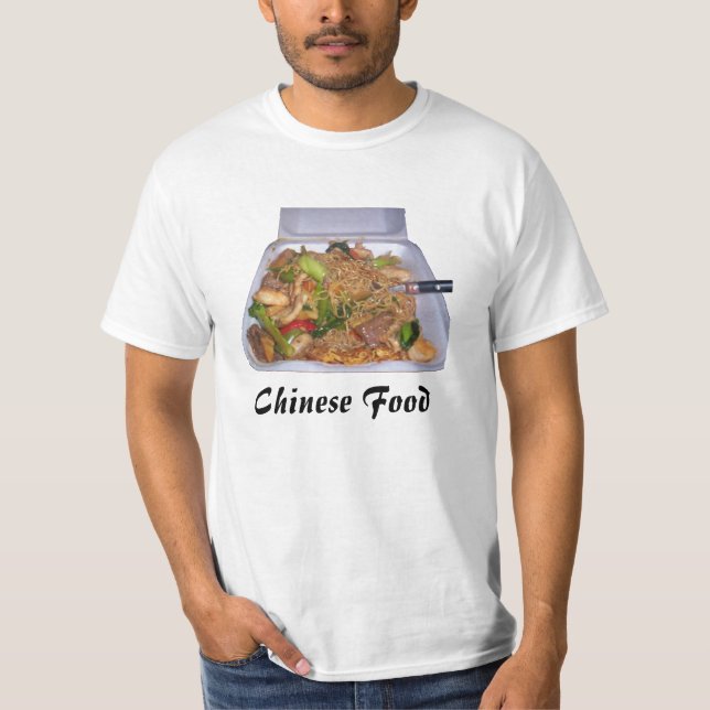 T-shirts "T-shirt da luz da comida chinesa" (Frente)