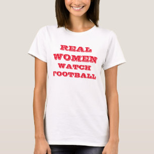 T-shirts "T-shirt do futebol do relógio das mulheres reais