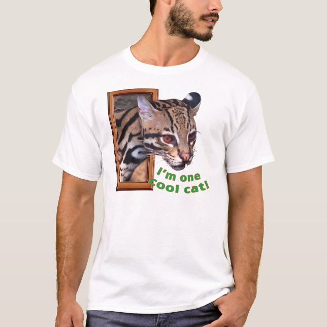 T-shirts "T-shirt do gato legal" do Ocelot (Frente)